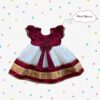 Angel f Studio Baby-Girl's Cotton Silk Fit and Flare Midi pa... - Image 3