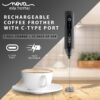 Nova Rechargeable Milk Frother & Coffee Whisker with Dual Sp... - Image 3
