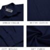 CB-COLEBROOK Men's Casual Button Down Shirts Long Sleeve Lin... - Image 7