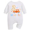 KNITROOT Car Theme, 1,2,3,4,5,6,7,8,9,10,11,12 Months Text P... - Image 2