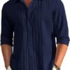 CB-COLEBROOK Men's Casual Button Down Shirts Long Sleeve Lin... - Image 2