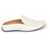FAUSTO Men's Stitched Block Pattern Back Open Slip On Loafer... - Image 7