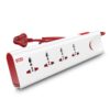 GM 3060 E-Book 4 + 1 Power Strip Red & White Color 250 Volts... - Image 2