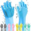YOGRINK Silicone Hand Gloves For Dish Washing Kitchen Bathro... - Image 2