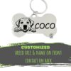 PAWPRO HANDMADE Customized Pet ID Tag Personalize Black Engr... - Image 4