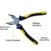THEMISTO 8 Inch Combination Plier CRV (YELLOW) - Image 4