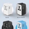 rts 2 Type C + 1 USB Plug Universal Travel Adapter, Internat... - Image 4