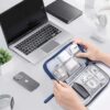 Elfora Compact Cable Organizer Bag | Double Layer Storage Po... - Image 5