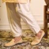 FAUSTO Men Ethnic Velvet Sequin Embroidered Slip On Juttis a... - Image 6