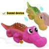Sage Square Durable, Interactive Dog Squeaky Crocodile Toy w... - Image 6