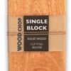 Wood Chop Anti-Bacterial Single Solid BlockWooden Chopping -... - Image 2