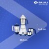Bajaj Rex Mixer Grinder 750W | 4 Mixer Jars | Mixie For Kitc... - Image 7
