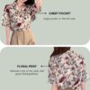 Leriya Fashion Women's Short Sleeve Button-Down Shirt | Prin... - Image 5