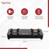 Lifelong 2 Burner Gas Stove Top for Kitchen - Automatic Igni... - Image 5