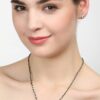 CLARA 925 Sterling Silver 5 Stone Mangalsutra Earring Chain ... - Image 7