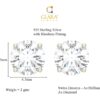 CLARA 925 Sterling Silver 5 Stone Mangalsutra Earring Chain ... - Image 6