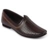 FAUSTO Men's Laser Cut Stitched Ethnic Party Slip On Juttis ... - Image 9