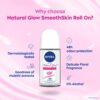 NIVEA Natural Glow Smooth Skin Deodorant Roll On for Women, ... - Image 8