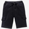 KiddoPanti Boy's Solid Knit Cargo Shorts Pack of 2 - Image 7