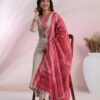 GoSriKi Women's Rayon Blend Embroidered Straight Kurta with ... - Image 9