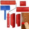 Serplex® 6Pcs Paint Roller Tool Kit Spiral Grain Paint Rolle... - Image 2