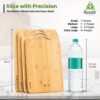 Rusabl Bamboo Wooden Chopping Board with Metal Handle, Multi... - Image 6