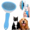 VETMOC Self Cleaning Slicker Brush, Pet Grooming Shedding Br... - Image 2