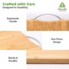 Rusabl Bamboo Wooden Chopping Board with Metal Handle, Multi... - Image 8