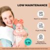 KiddyStar 5-Pack Organic Cotton Burp Cloths – Soft & Absorbe... - Image 6