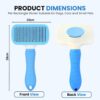 Foodie Puppies Grooming & Cleaning Thin Slicker Brush for Do... - Image 3