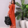 Varanga Women's Rust Straight Kurta with Tonal Bottom – Eleg... - Image 10