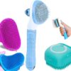 Style Keepers 3 Pcs Self Cleaning Slicker Shedding Brush Pet... - Image 2