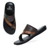 SMOXX Men's Solid Casual Flat Slippers Footwear, Leather Sli... - Image 4