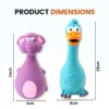 Foodie Puppies Latex Squeaky Dog Toys Combo - (Purple Elepha... - Image 3