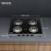 Beyond Appliances Auriga Cooktop 4-Burner Gas Stove | Smart ... - Image 8