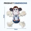 Foodie Puppies Monkey Crinkle Paper Rope Plush Toy for Dogs ... - Image 3