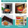 NEKIFACE 6 Pcs Round Reusable Non-Stick air Fryer Accessorie... - Image 3