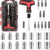 amazon basics 27-Piece Magnetic T-Handle Ratchet Wrench and ... - Image 2