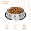 Amazon Basics Stainless Steel Printed Pet Bowl | Pack of 2 |... - Image 4