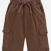 KiddoPanti Boy's Solid Knit Cargo Shorts Pack of 2 - Image 4