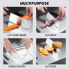 Bloomingdale Steel Chopping Board Heavy Duty Non Slip Choppi... - Image 6