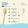 Bloom 2-in-1 Long Handle Body Brush | For Skin Exfoliation a... - Image 8