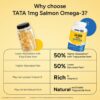 TATA 1mg Salmon Omega 3 Fish Oil Capsules 1000mg with Vitami... - Image 2