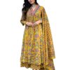 GoSriKi Women's Rayon Viscose Printed Anarkali Kurta with Pa... - Image 2