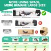 Dukaan Rat Trap Cage for House Garden Patio, 32cm Long Trans... - Image 5
