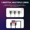 rts 3-in-1 Universal Travel Adapter Multi-Plug with Individu... - Image 3