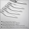 GLUN Pen Style Detailing Knife Pack of 1 with 5 Replaceable ... - Image 3