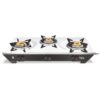Vidiem Gas Stove S3 179 A Viva (Silver & Black) | 3 Burner S... - Image 2