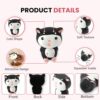 Foodie Puppies Natural Latex Rubber Squeaky Black & White Pu... - Image 4