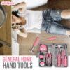 Hi-Spec 24pc Pink Household DIY Tool Kit for Women. Small Mi... - Image 6
